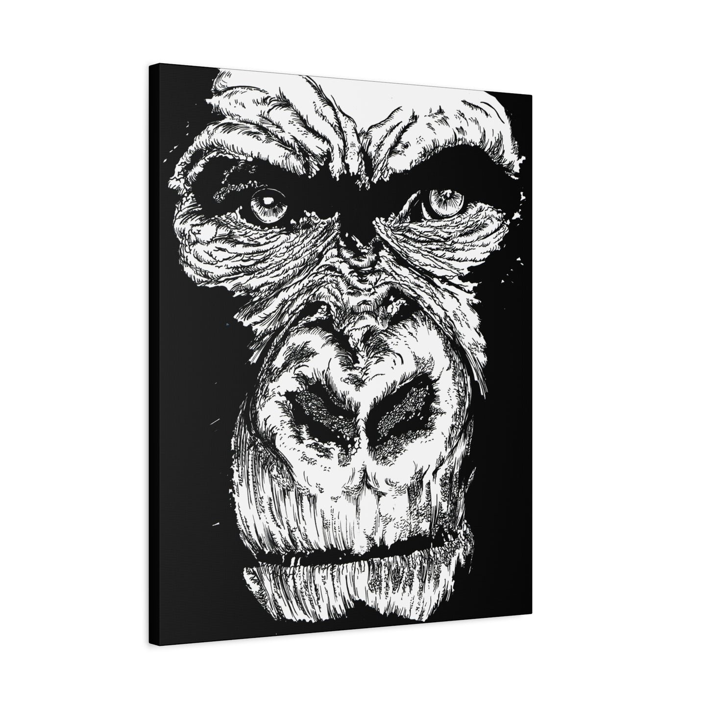 Gorilla Wall Art, Gorilla Print, Hand-Drawn Gorilla