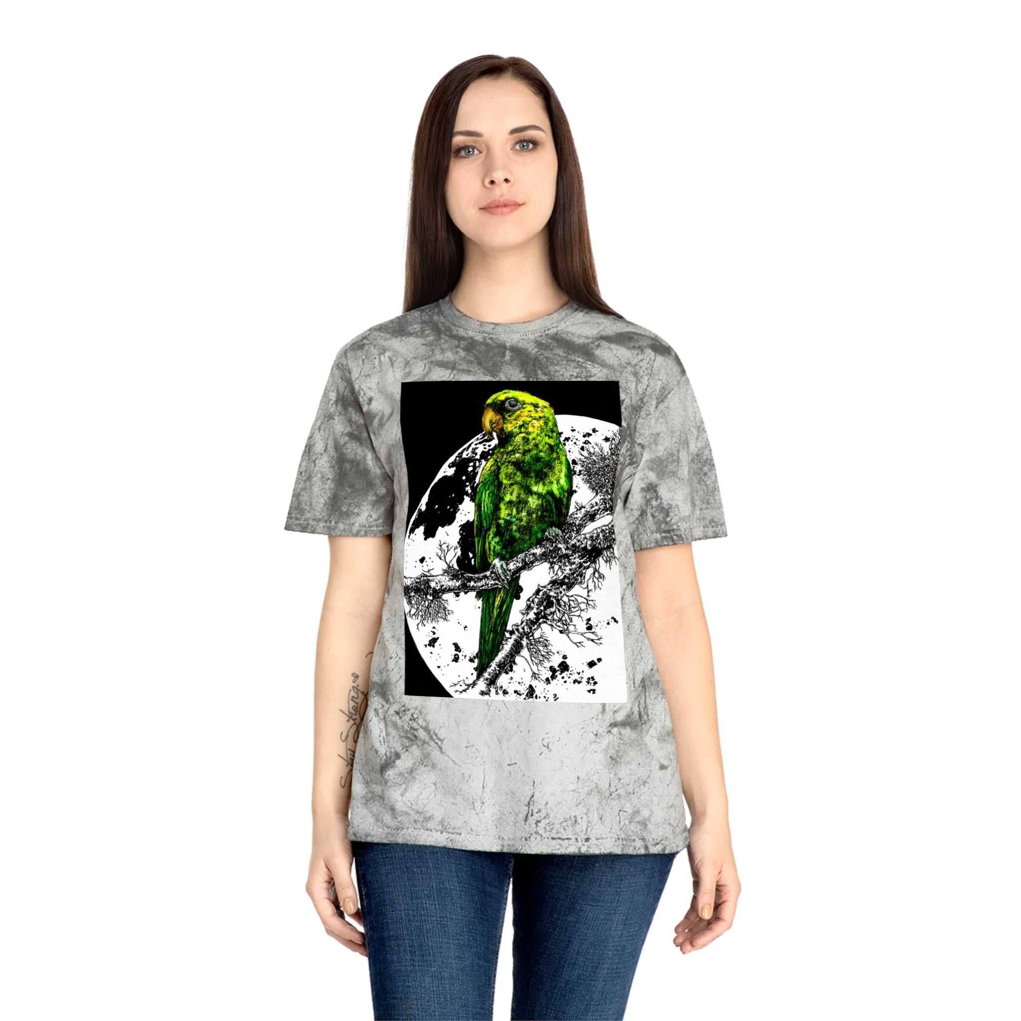 Parrot Color Blast Unisex T-Shirt - Vibrant Bird Art Tee