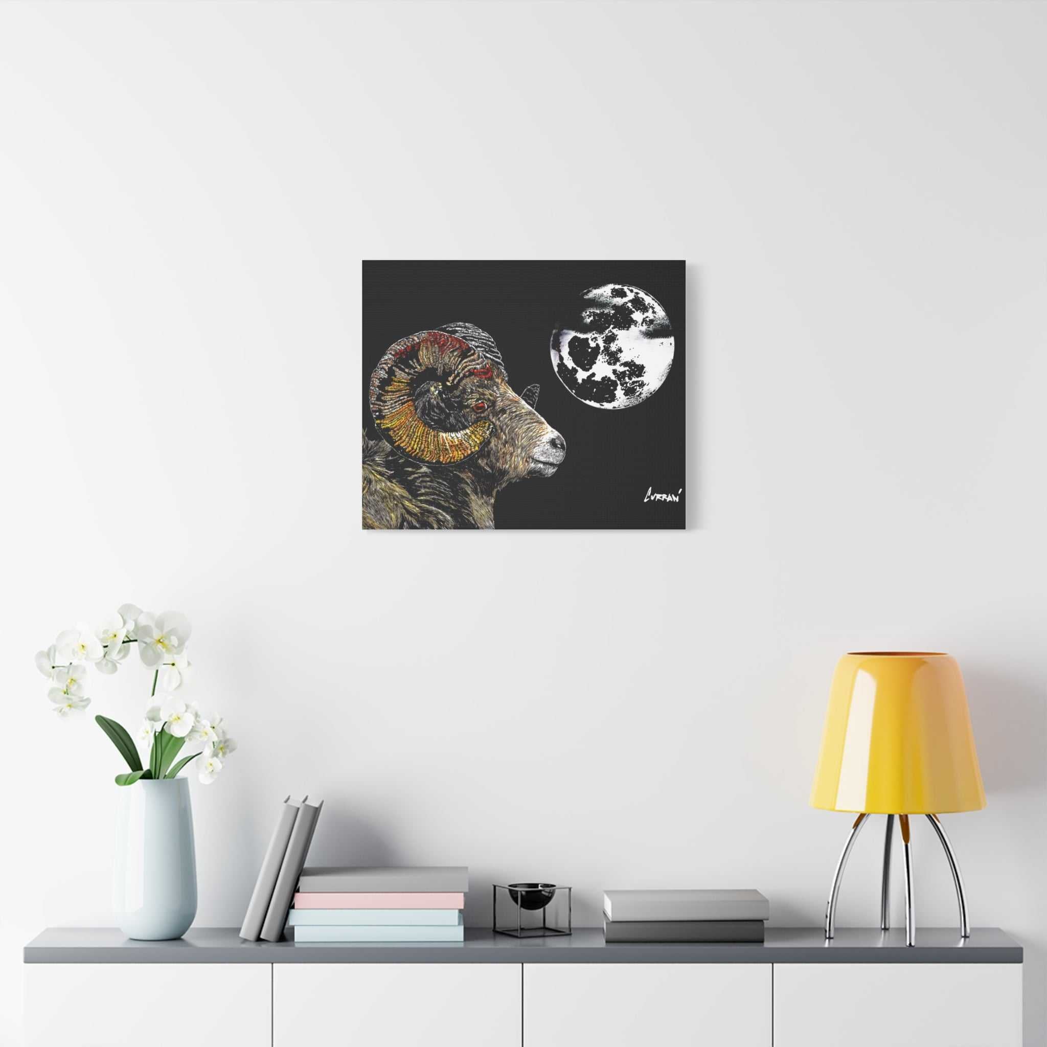 Mountain Ram Canvas Print - Art Print on Stretched Canvas