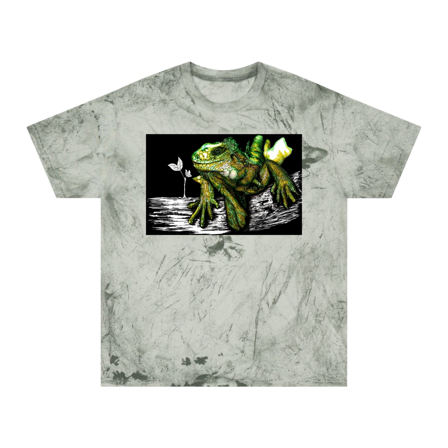 Iguana Unisex Color Blast T-Shirt - Vibrant Nature-Inspired