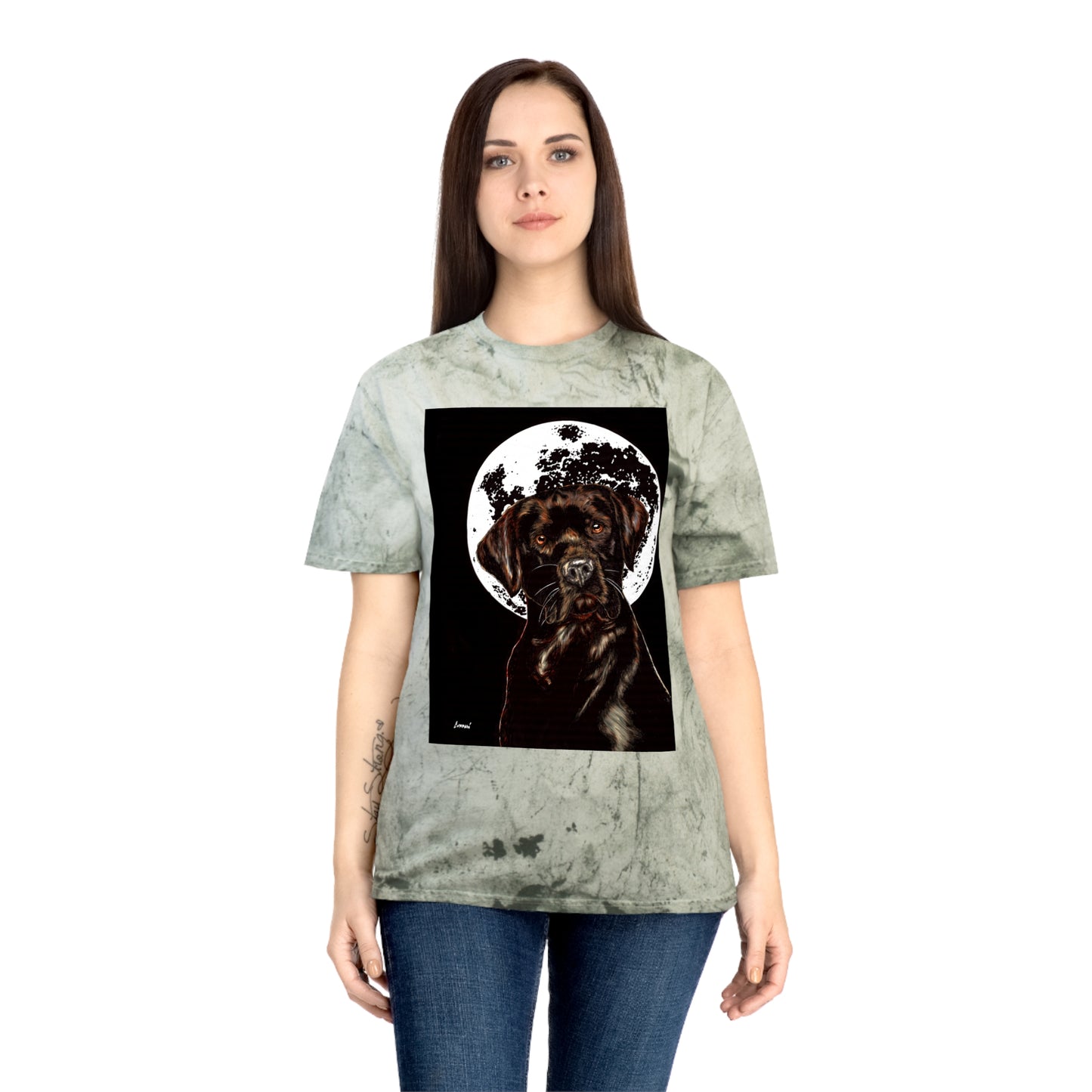 Chocolate Labrador T-Shirt - Artistic Dog Tee for Pet Lovers