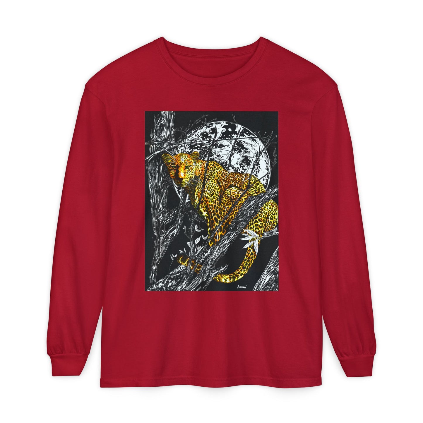 Wild Cheetah Unisex Long Sleeve T Shirt Eco-Friendly