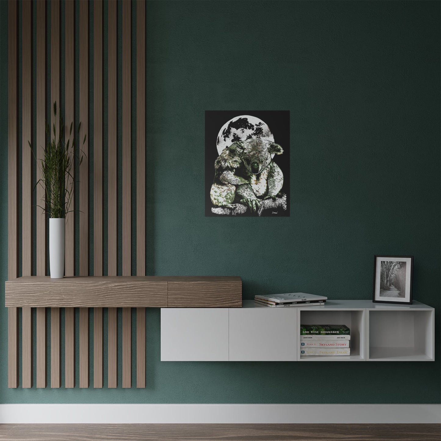 Koala Moon Satin Poster - 300gsm Wall Art for Animal Lovers