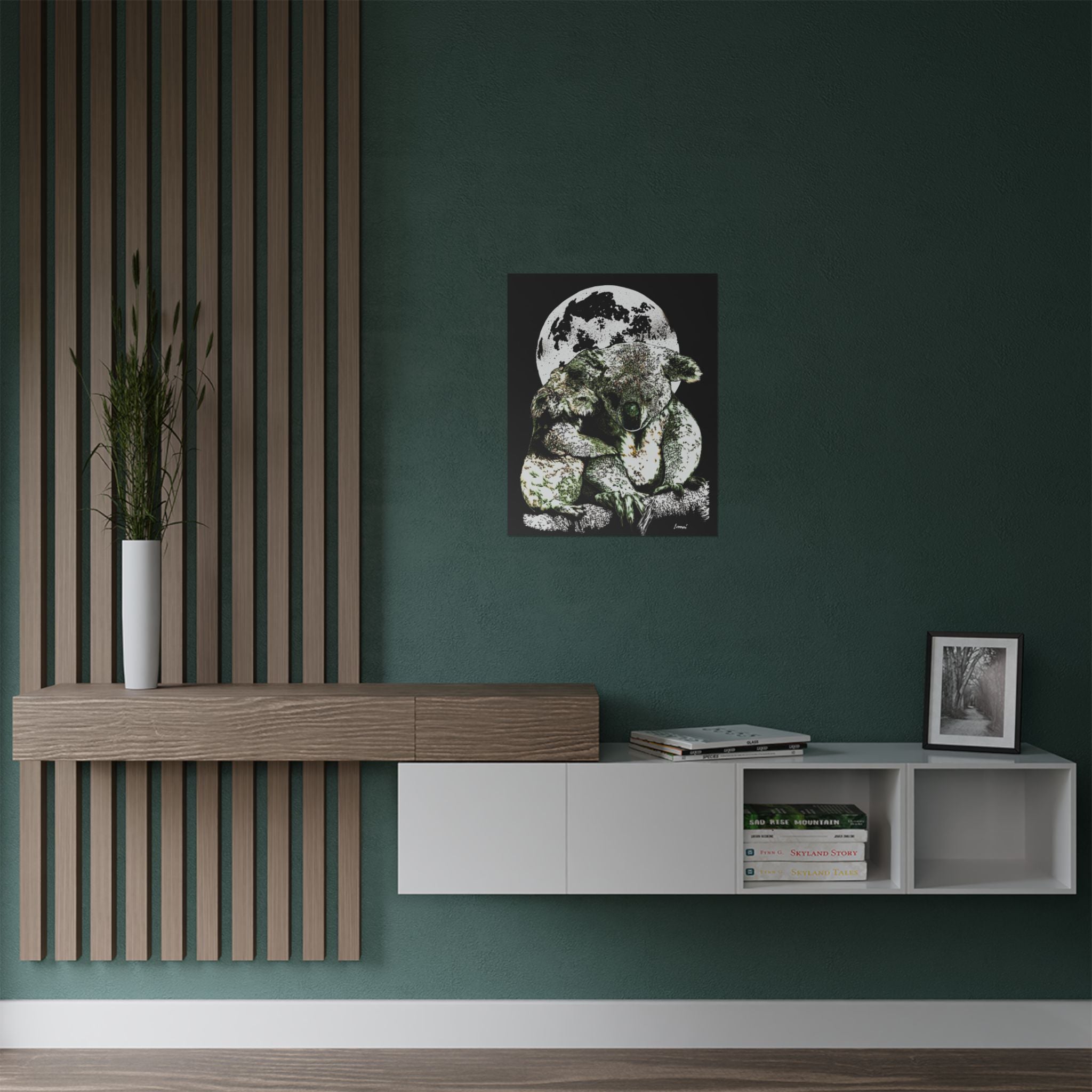Koala Moon Satin Poster - 300gsm Wall Art for Animal Lovers