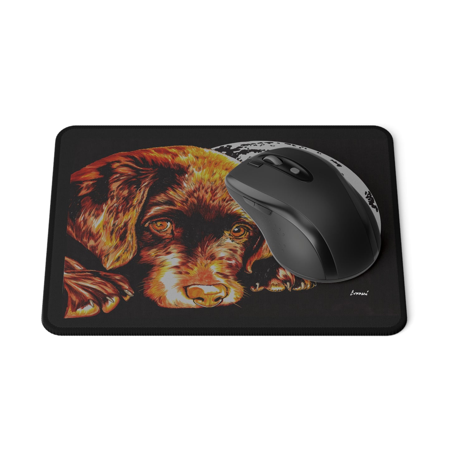 Chocolate Lab Puppy Design Gaming Mouse Pad