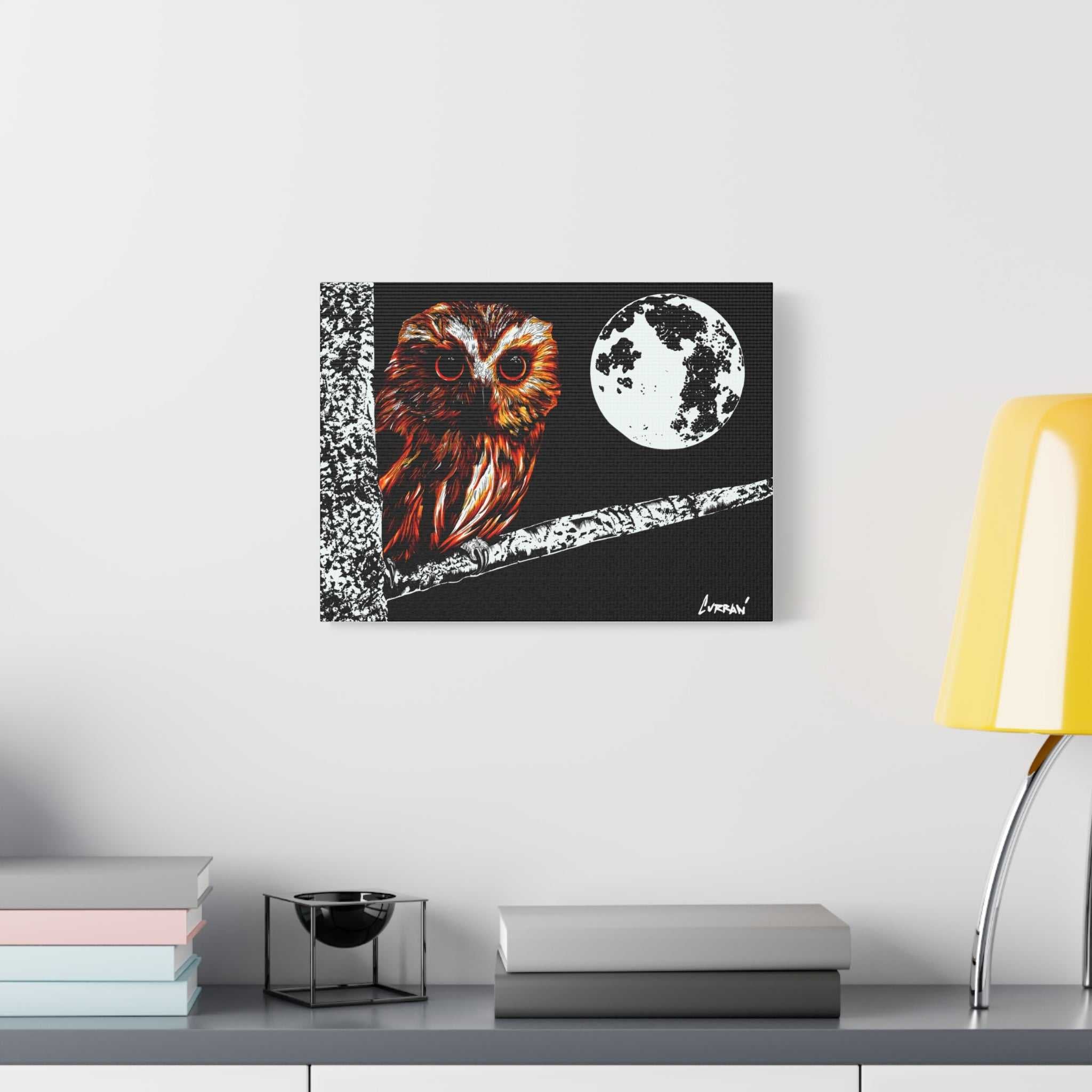 Owl in a Tree, print of my original hand drawn art