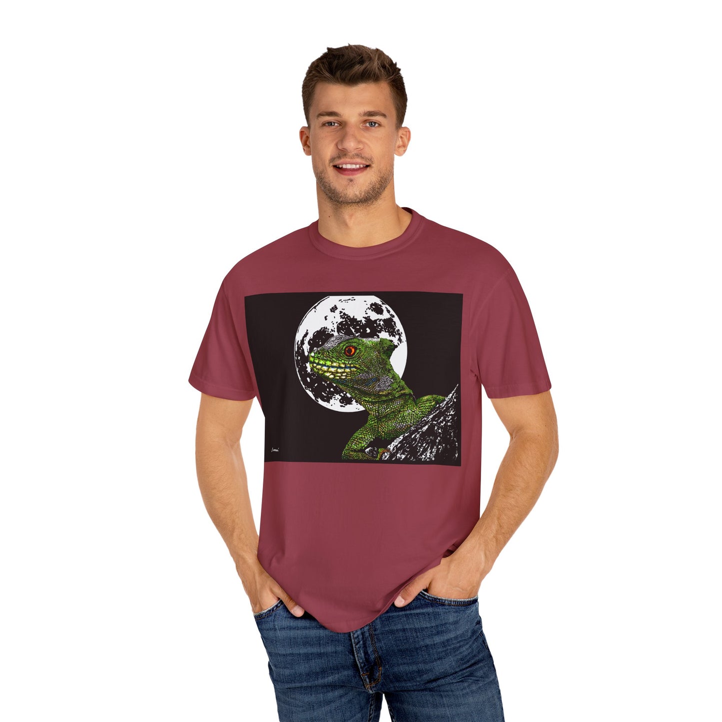 Moonlit Gecko Graphic Unisex T-Shirt