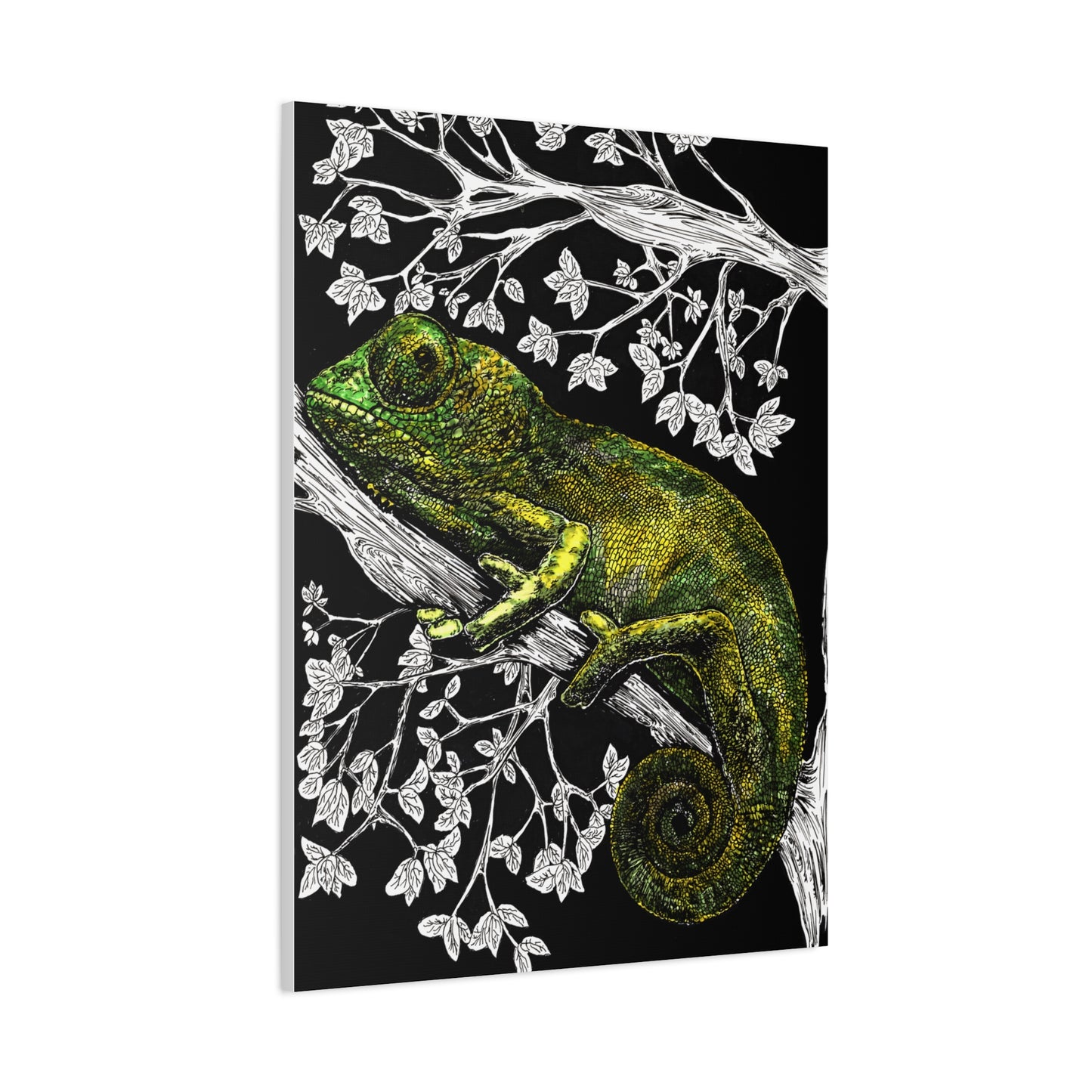 Chameleon in Tree Wall Art Print of the Original wall art