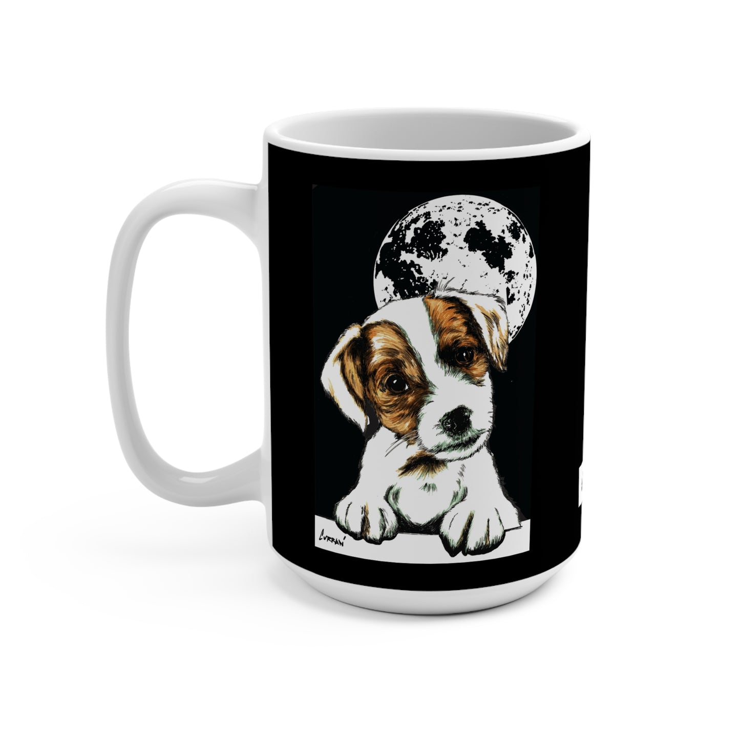 Adorable Beagle Moonlight 15oz Mug