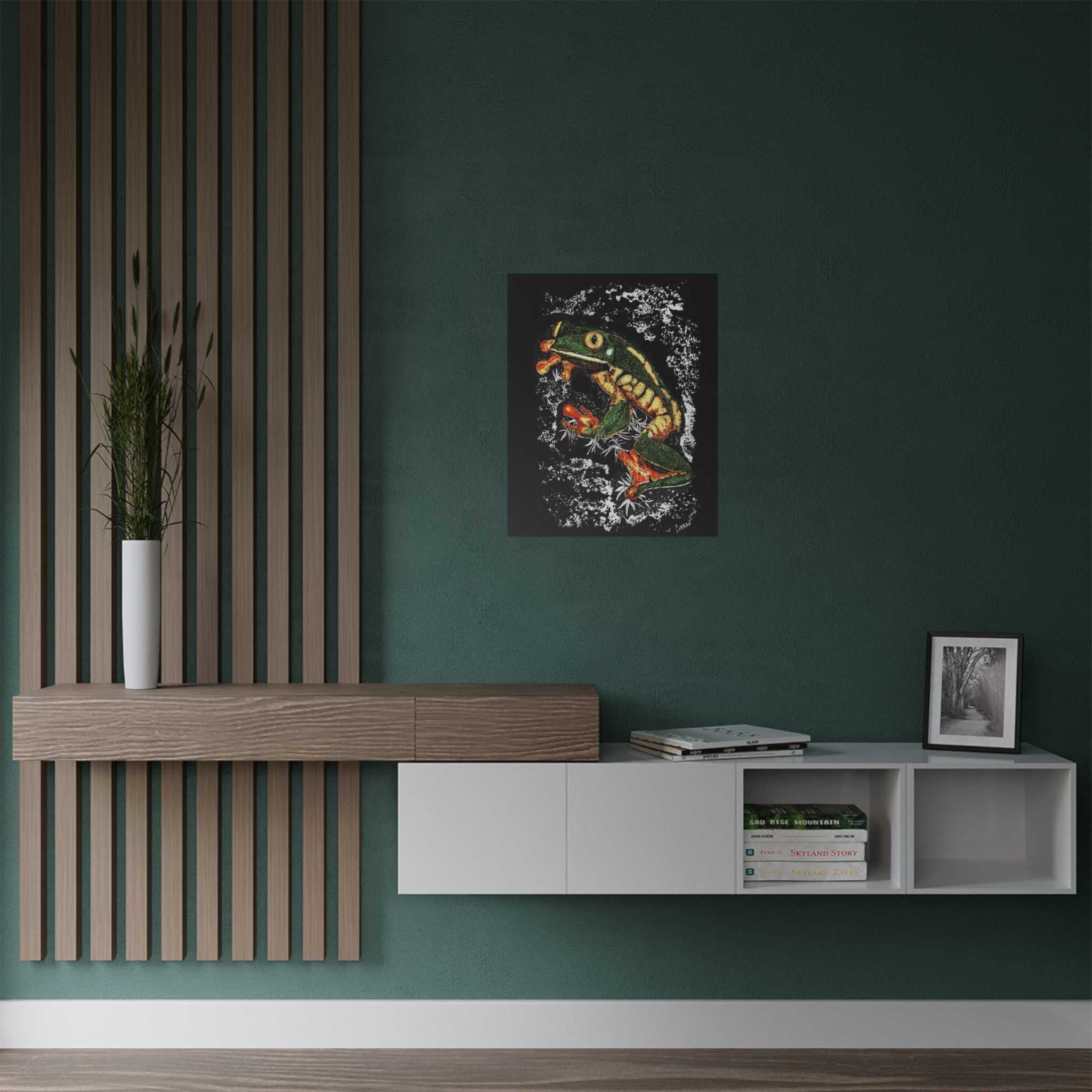 Discover the enchanting Frog Satin Poster - 300gsm Art Print for Nature Lovers. Bring the beauty of nature into your home today! Buy now.