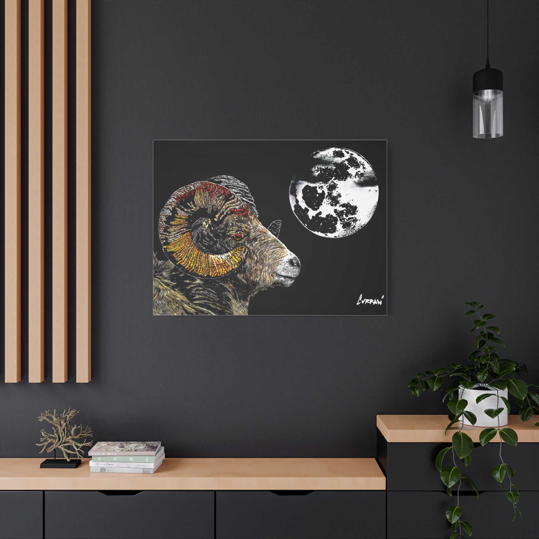 Mountain Ram Canvas Print - Art Print on Stretched Canvas