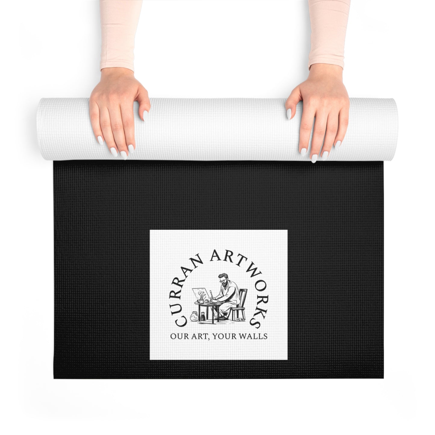 Raccoon Yoga Mat, Wildlife Yoga Mat, Raccoon Art Mat, Unique Yoga Mat, Handmade Yoga Mat, Yoga Gift, Christmas Gift, Birthday Gift
