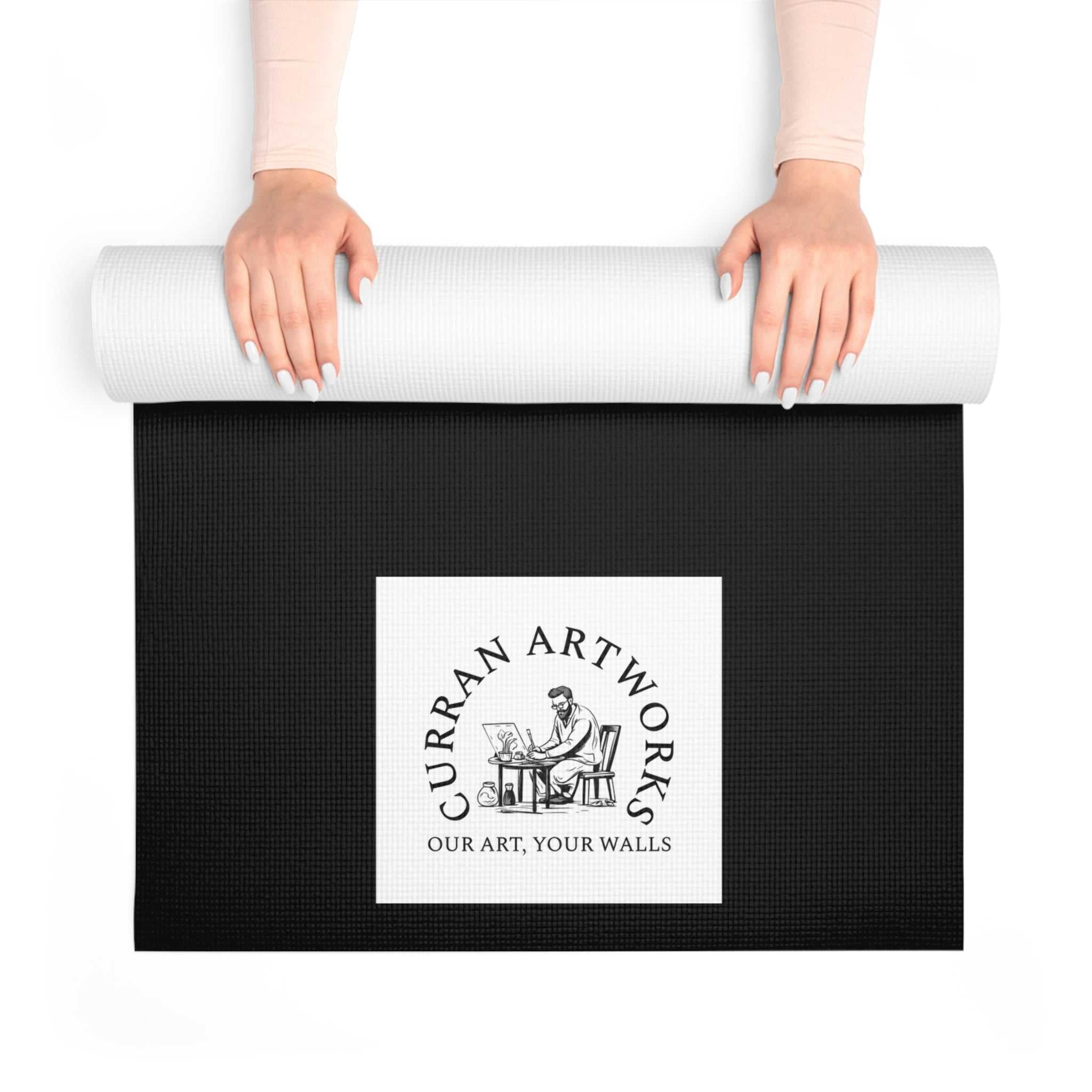Raccoon Yoga Mat, Wildlife Yoga Mat, Raccoon Art Mat, Unique Yoga Mat, Handmade Yoga Mat, Yoga Gift, Christmas Gift, Birthday Gift