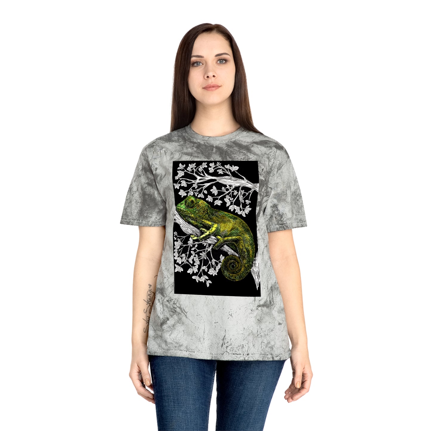 Chameleon Color Blast T-Shirt - Vibrant Nature-Inspired Tee