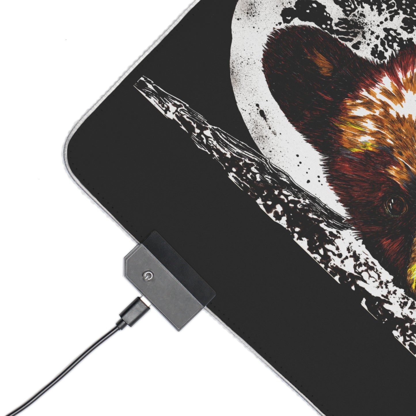 LED Illuminated Gaming Mouse Pad with Bear Design