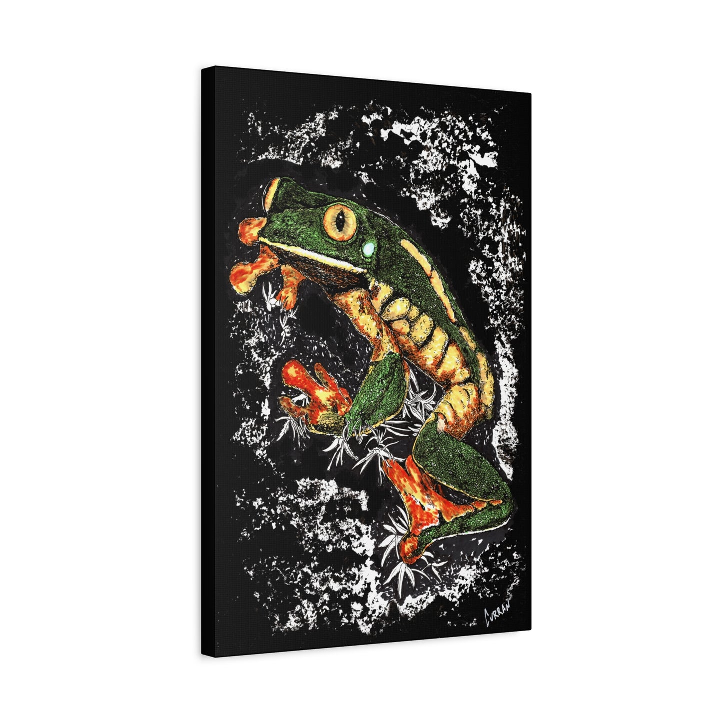 Frog Wall Art Print of the Original, hand drawn wall art