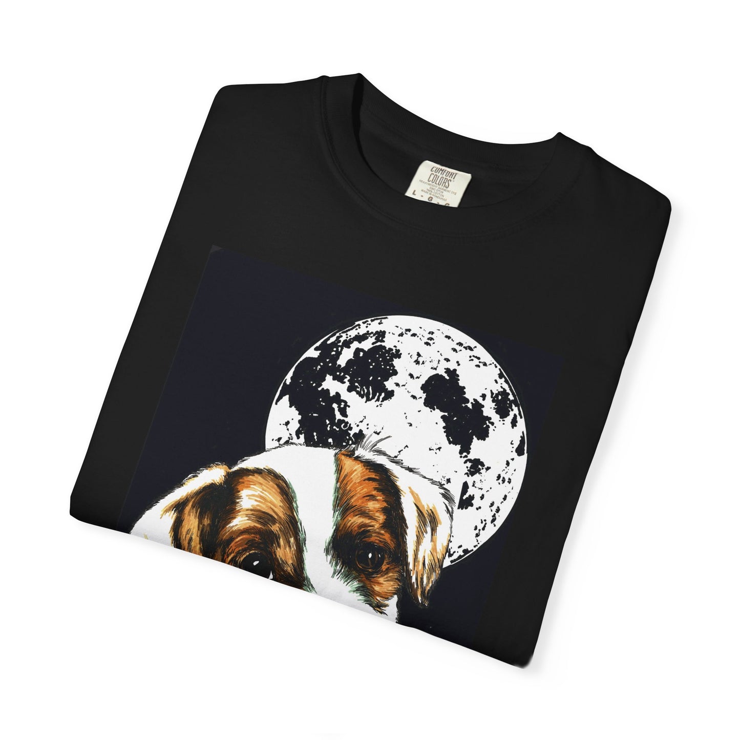 Moonlit Beagle Puppy Unisex Garment-Dyed T-shirt – Perfect for Animal Lovers