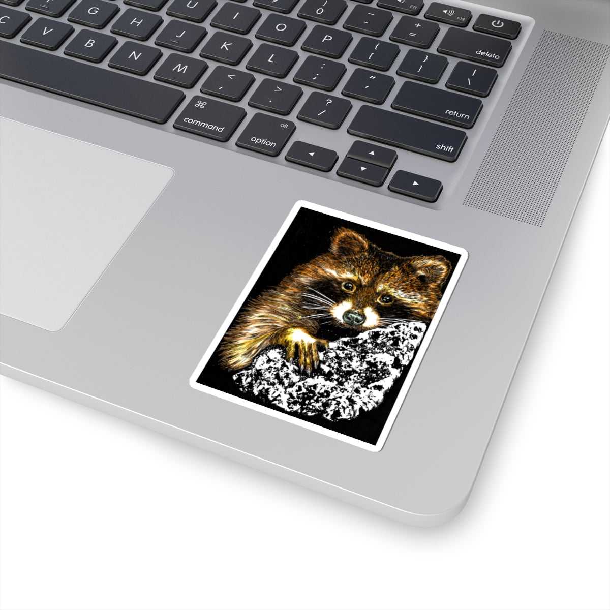 Get kissed by nature with our Raccoon Kiss-Cut Stickers, Nature-Inspired Vinyl Decals for Animal Lovers. Add a whimsical touch to your everyday items!