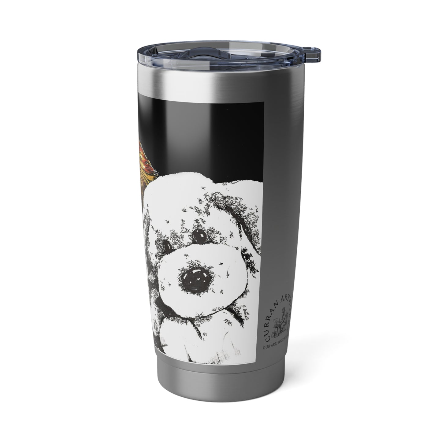 Cocker Spaniel Wall Art Tumbler, Dog Lover Travel Mug