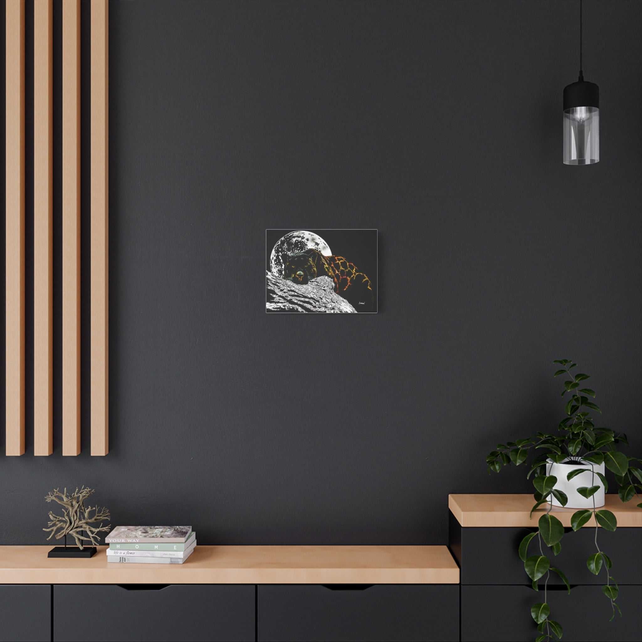 Panther in the Moonlight Print of my Original hand drawn art