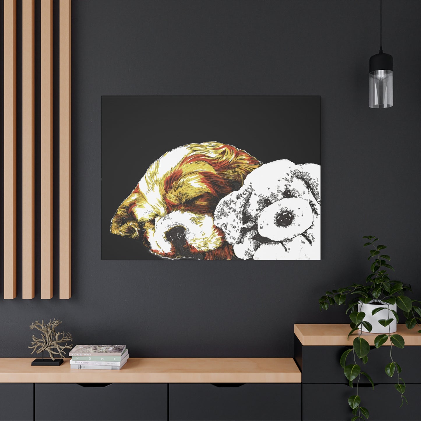Cocker Spaniel Puppy Print, Hand-Drawn Dog Art