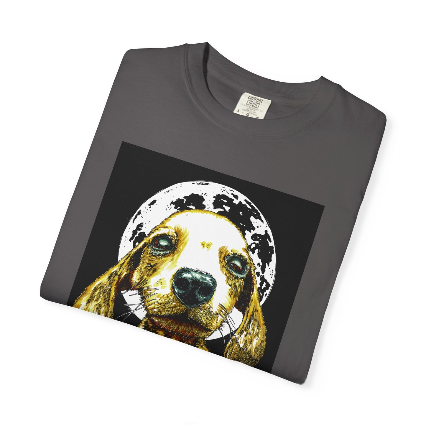 Unisex Garment-Dyed T-Shirt – Original Hand-Painted Puppy Art