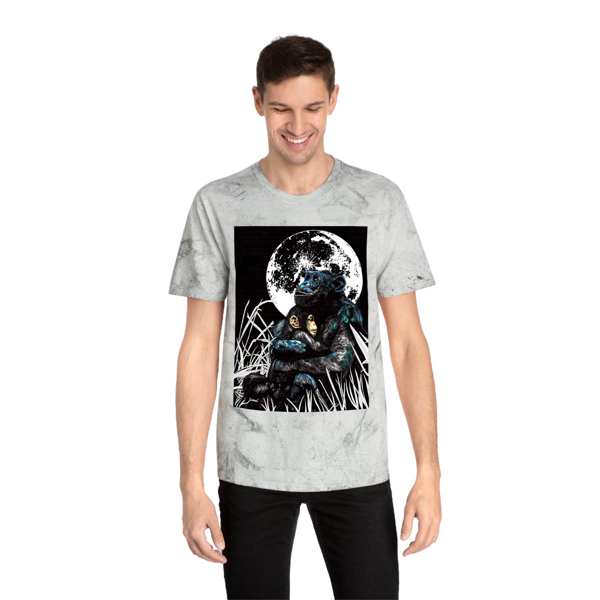Gorilla and Child T Shirt Original Hand-Drawn Art