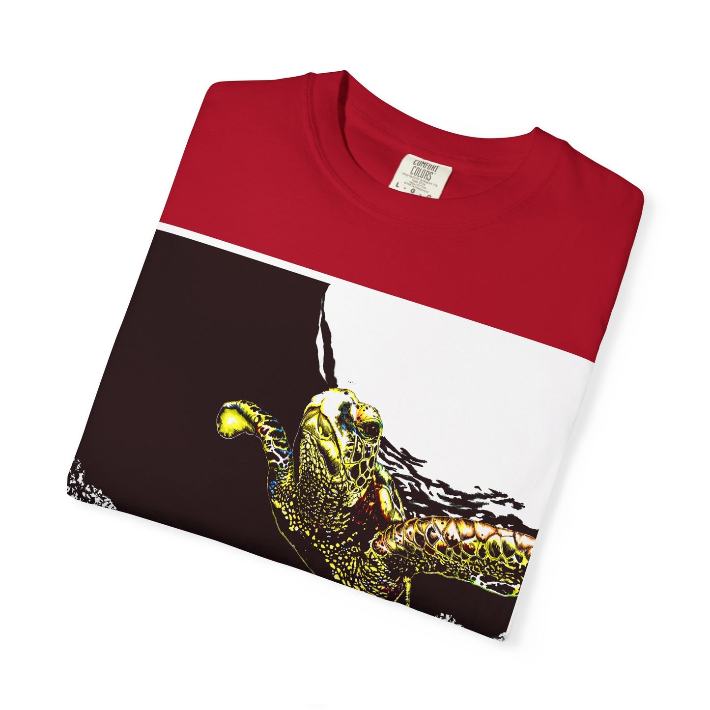 Sea Turtle Garment-Dyed Graphic Tee - Unisex Ocean Style T-Shirt