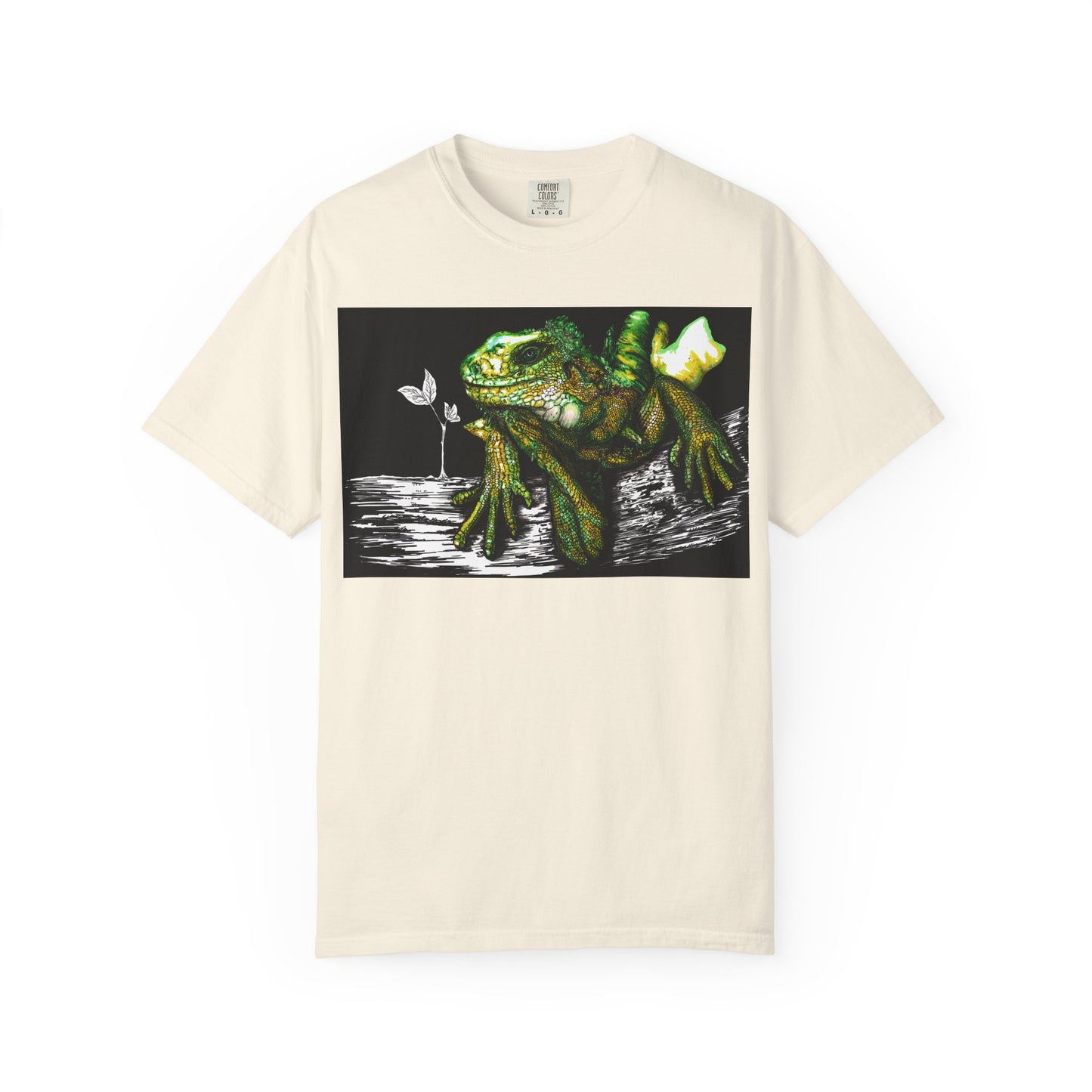 Iguana Unisex T-shirt - Hand Painted Art Design
