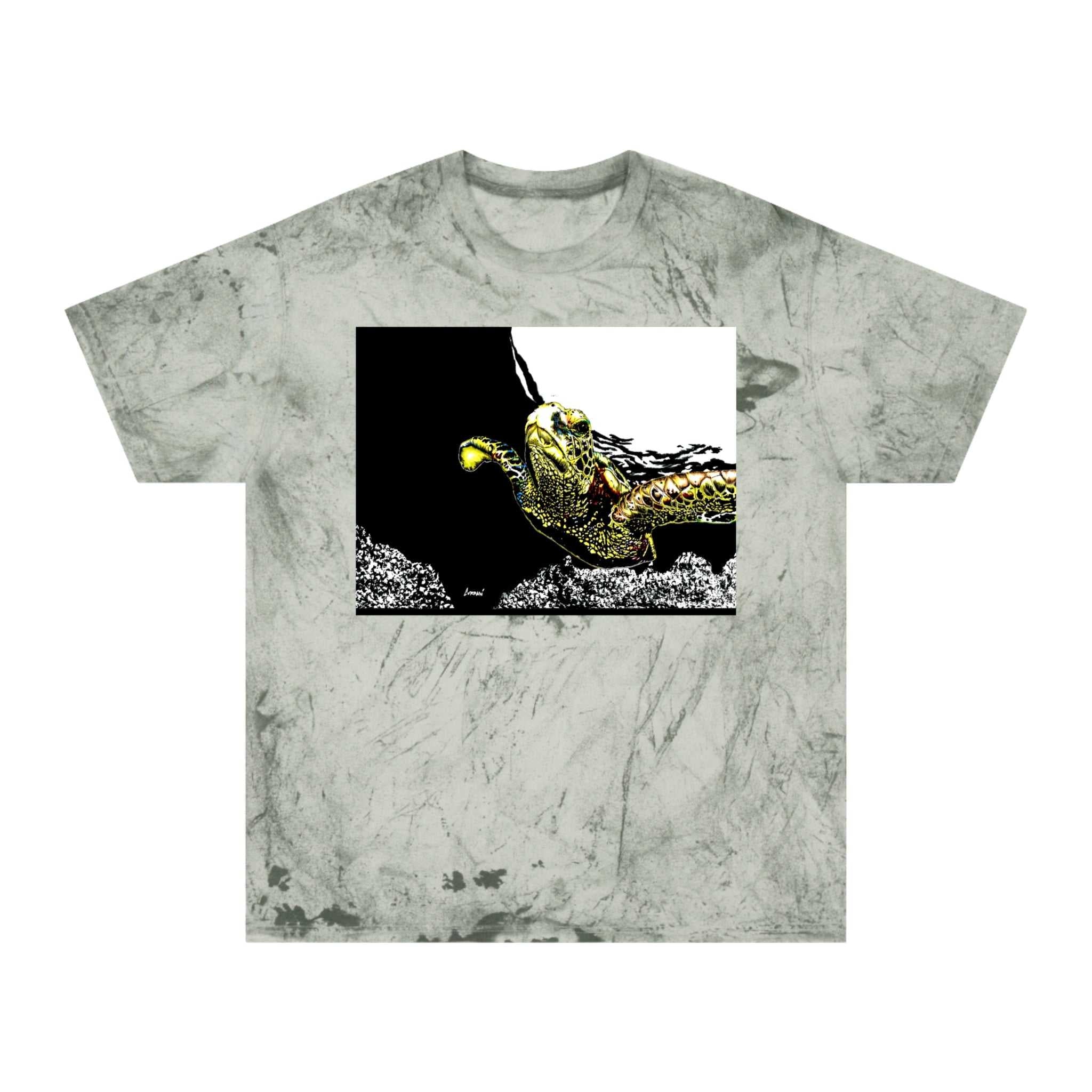 Ocean Vibes Unisex T Shirt with Hand Drawn Sea Turtle Art