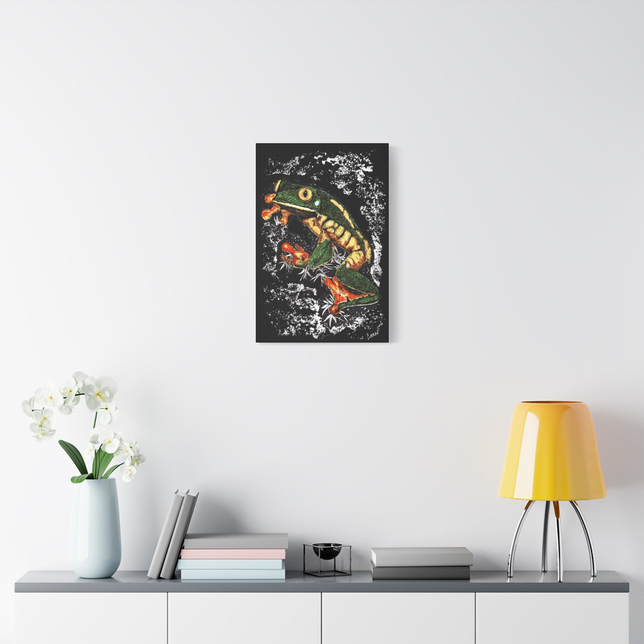 Frog Wall Art Print of the Original, hand drawn wall art