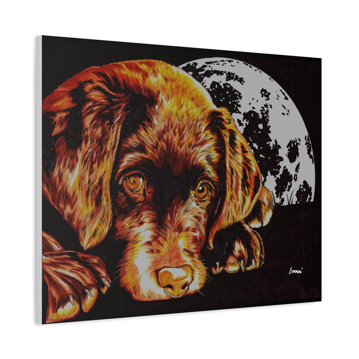 Chocolate Lab Puppy Wall Art Print of the Original