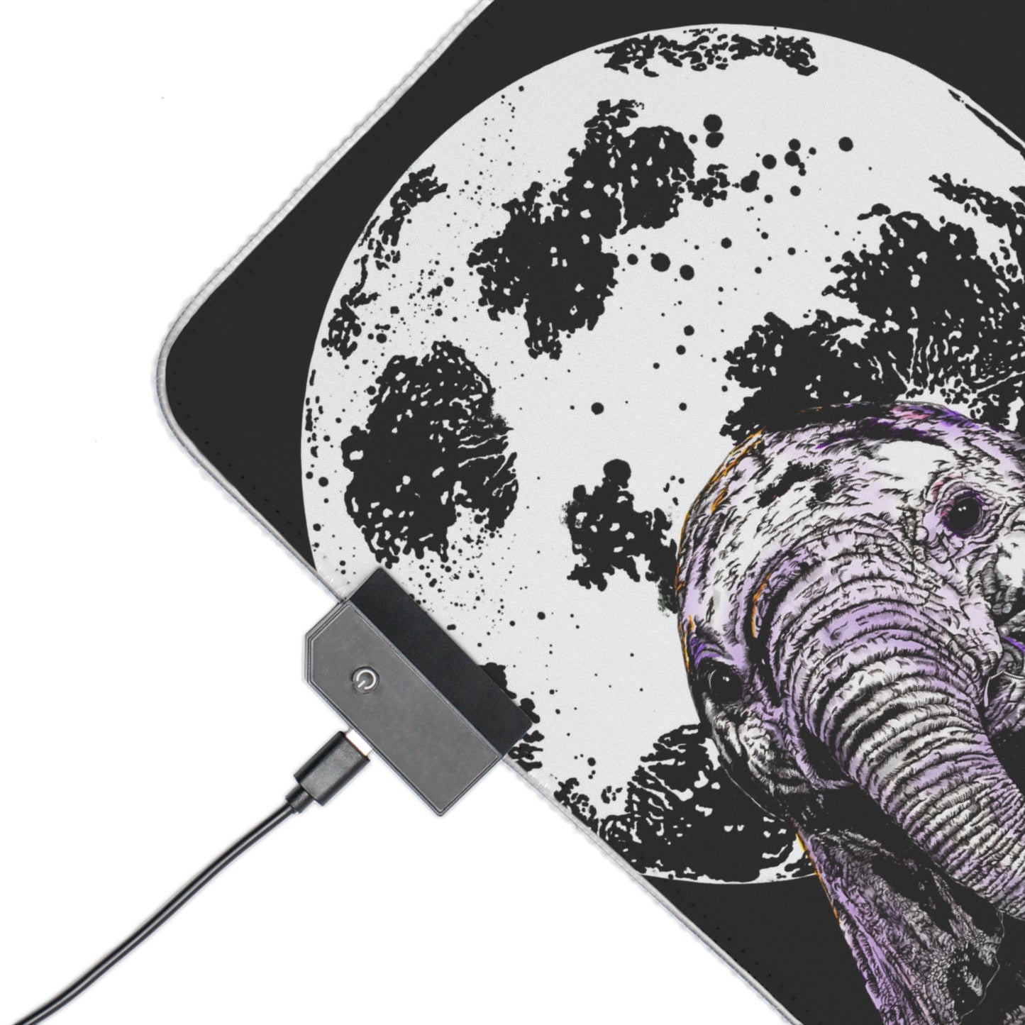 LED Elephant Gaming Mouse Pad - Stylish Setup for Gamers