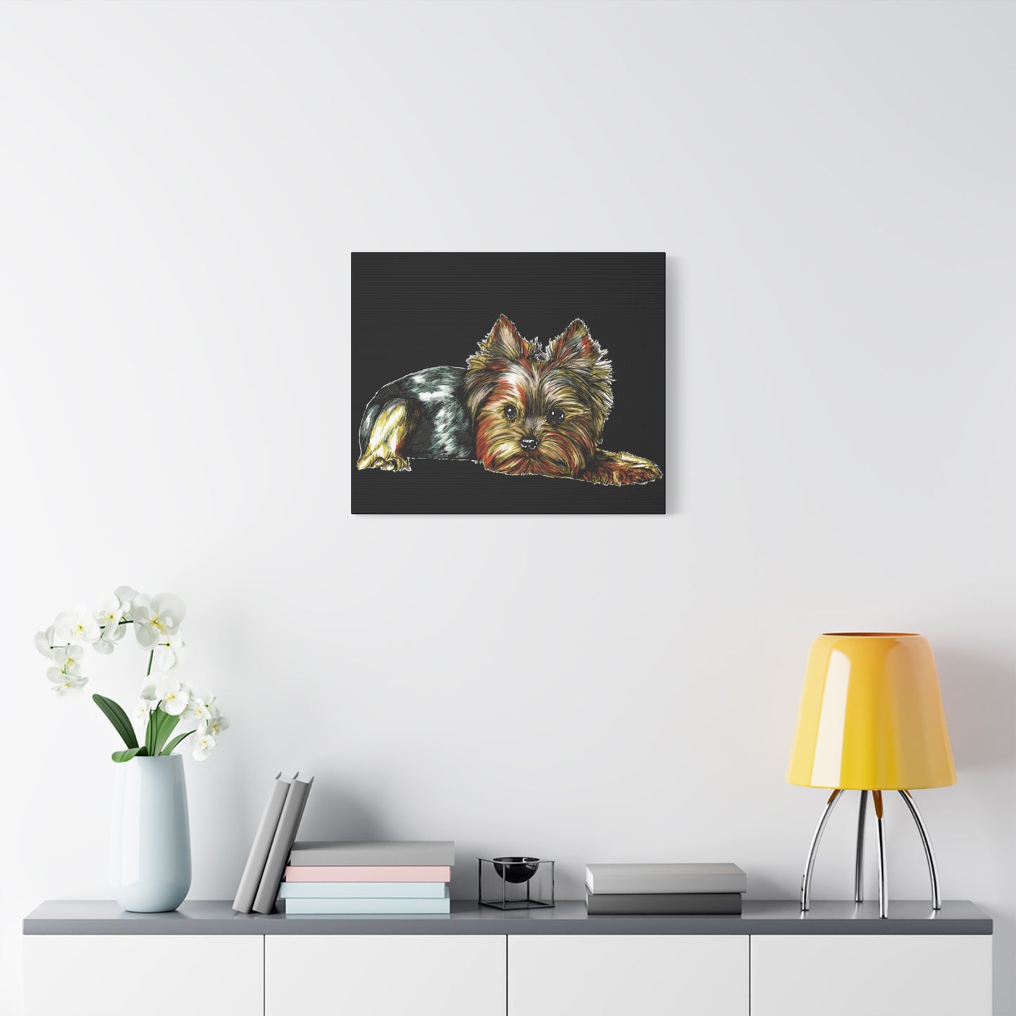 Yorkshire Terrier Canvas Art - Cute Dog Stretched Print for Pet Lovers