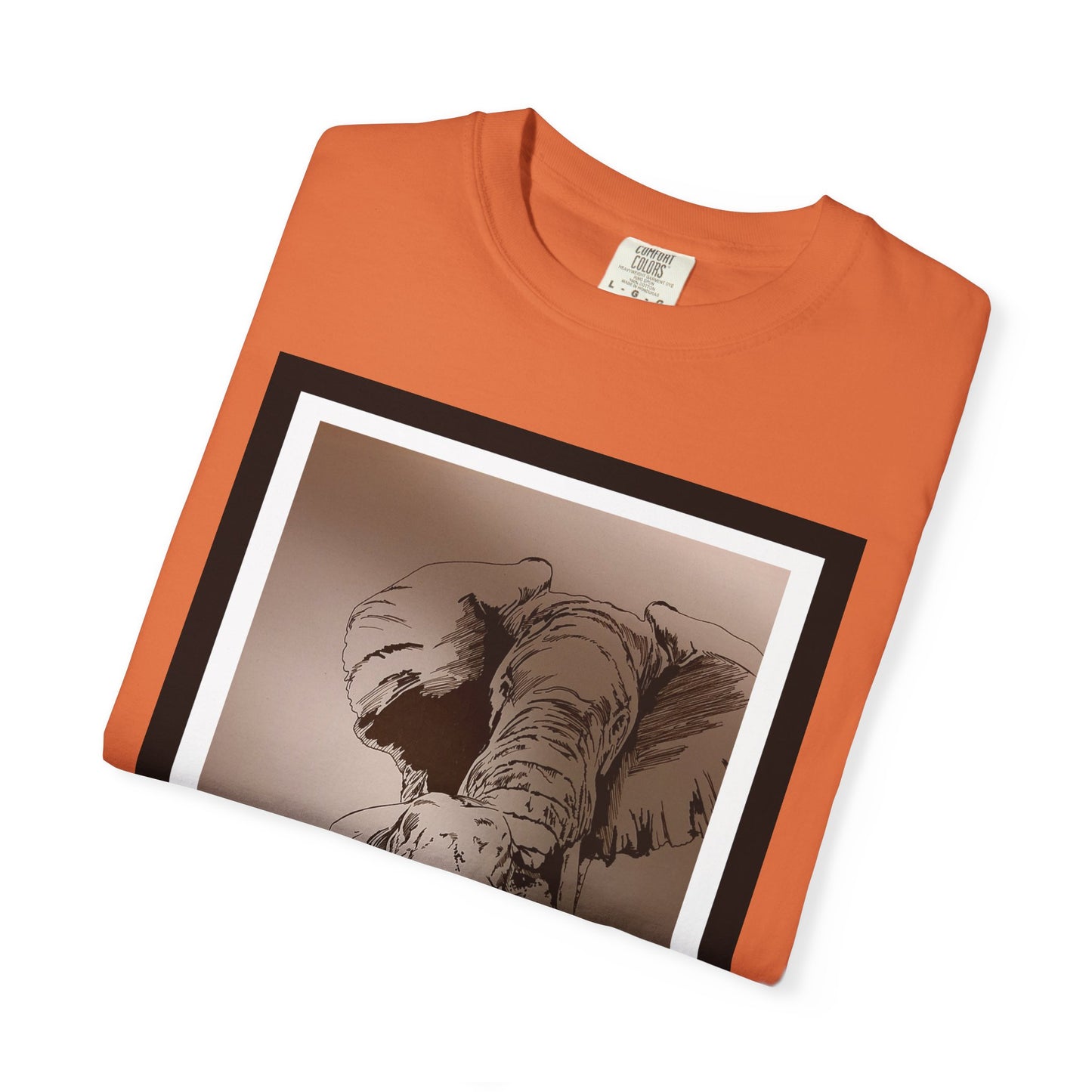 Elephant Family Garment-Dyed T-Shirt | Nature Lover's Tee