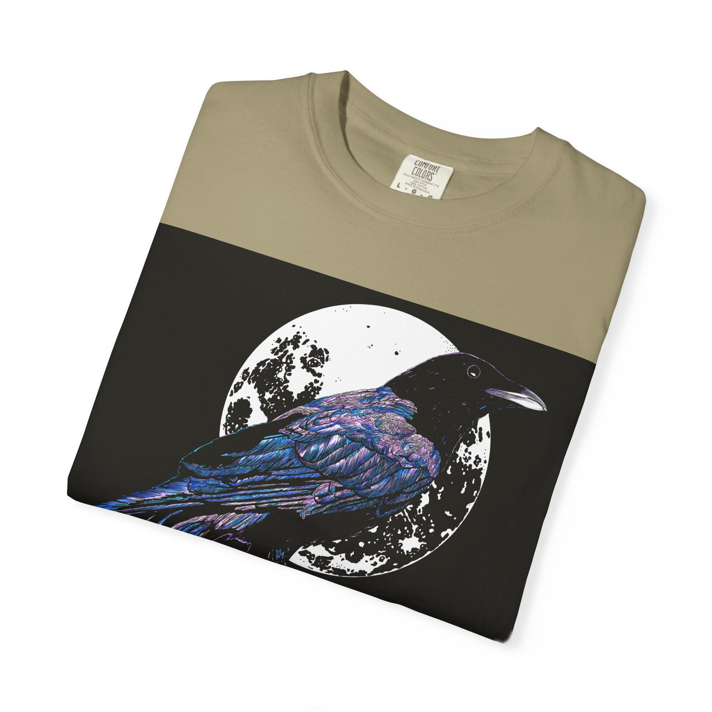 Crow Garment-Dyed T-Shirt for Nature Lovers