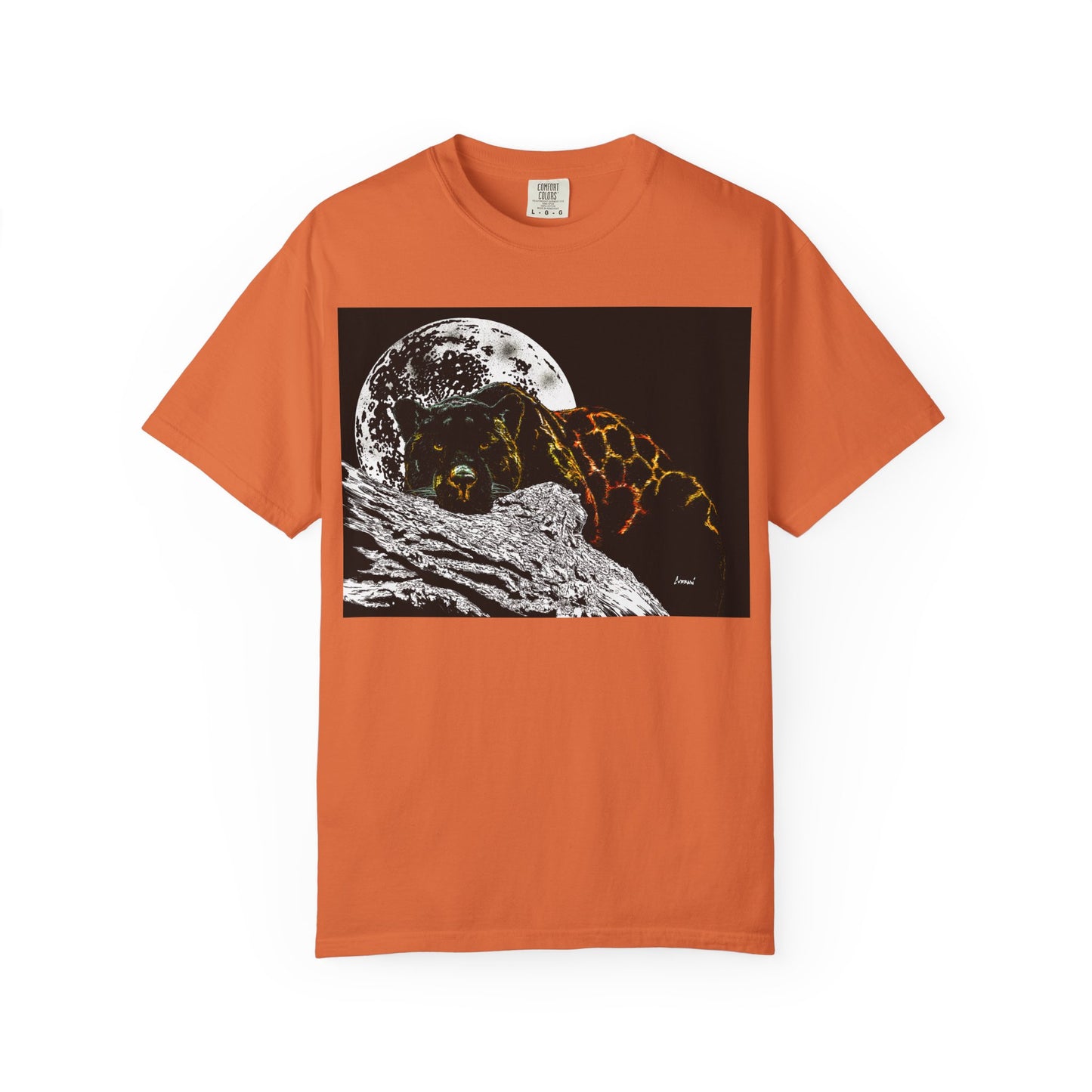Moonlit Panther Unisex T-Shirt - Garment-Dyed Animal Tee