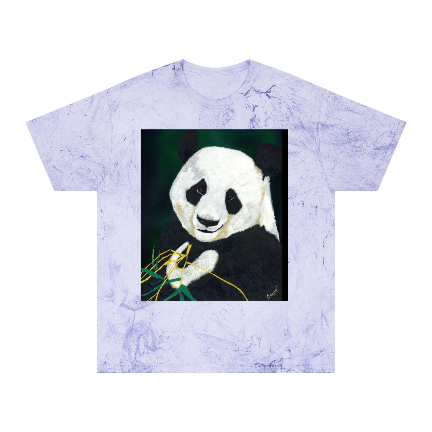 Cute Panda Unisex Color Blast T Shirt Nature Inspired Design