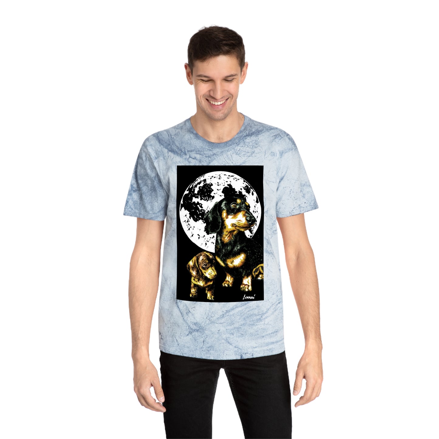 Puppy Color Blast Graphic T-Shirt - Unisex Pet Lover Tee