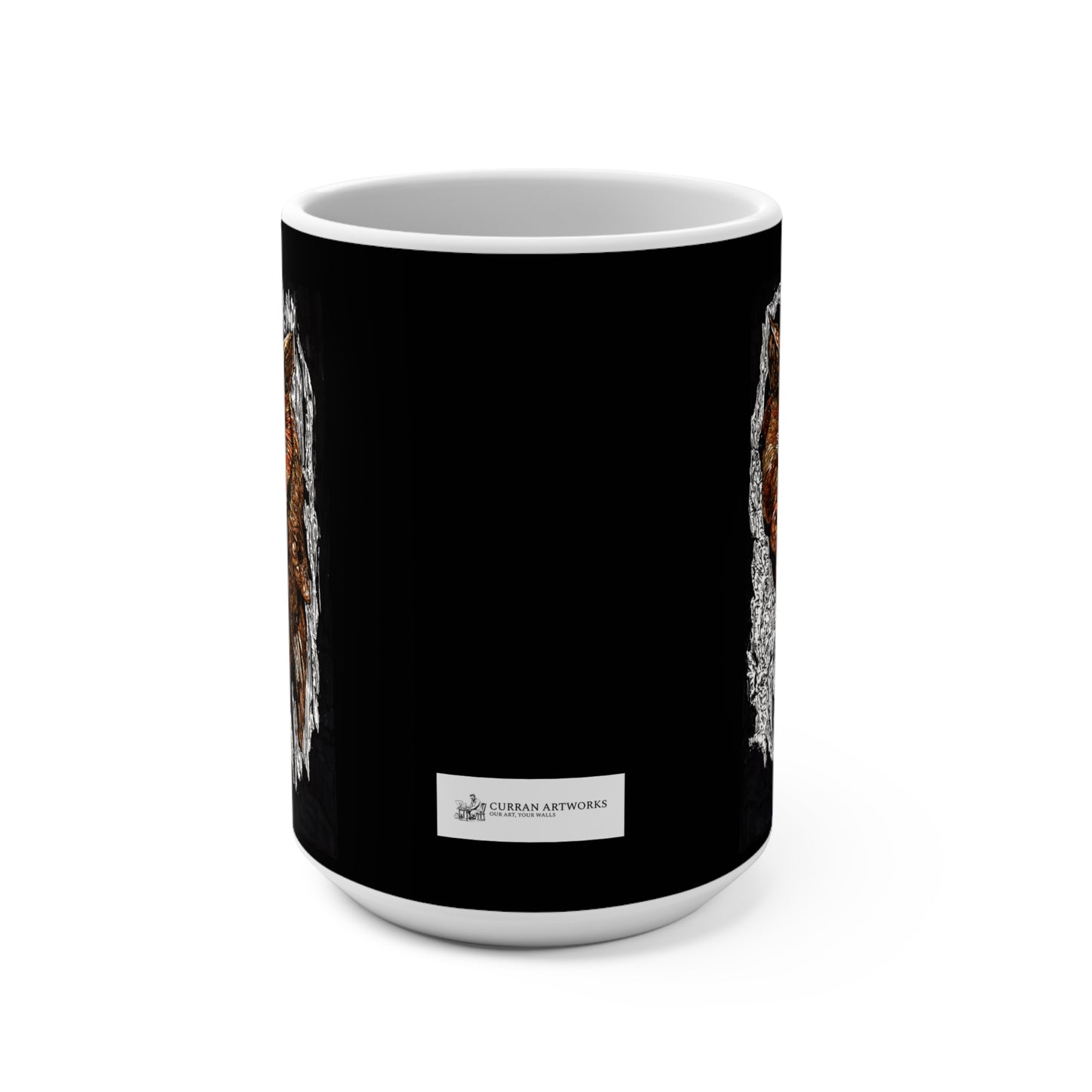 Majestic Owl 15oz Coffee Mug - Artistic Wildlife Design for Nature Lovers