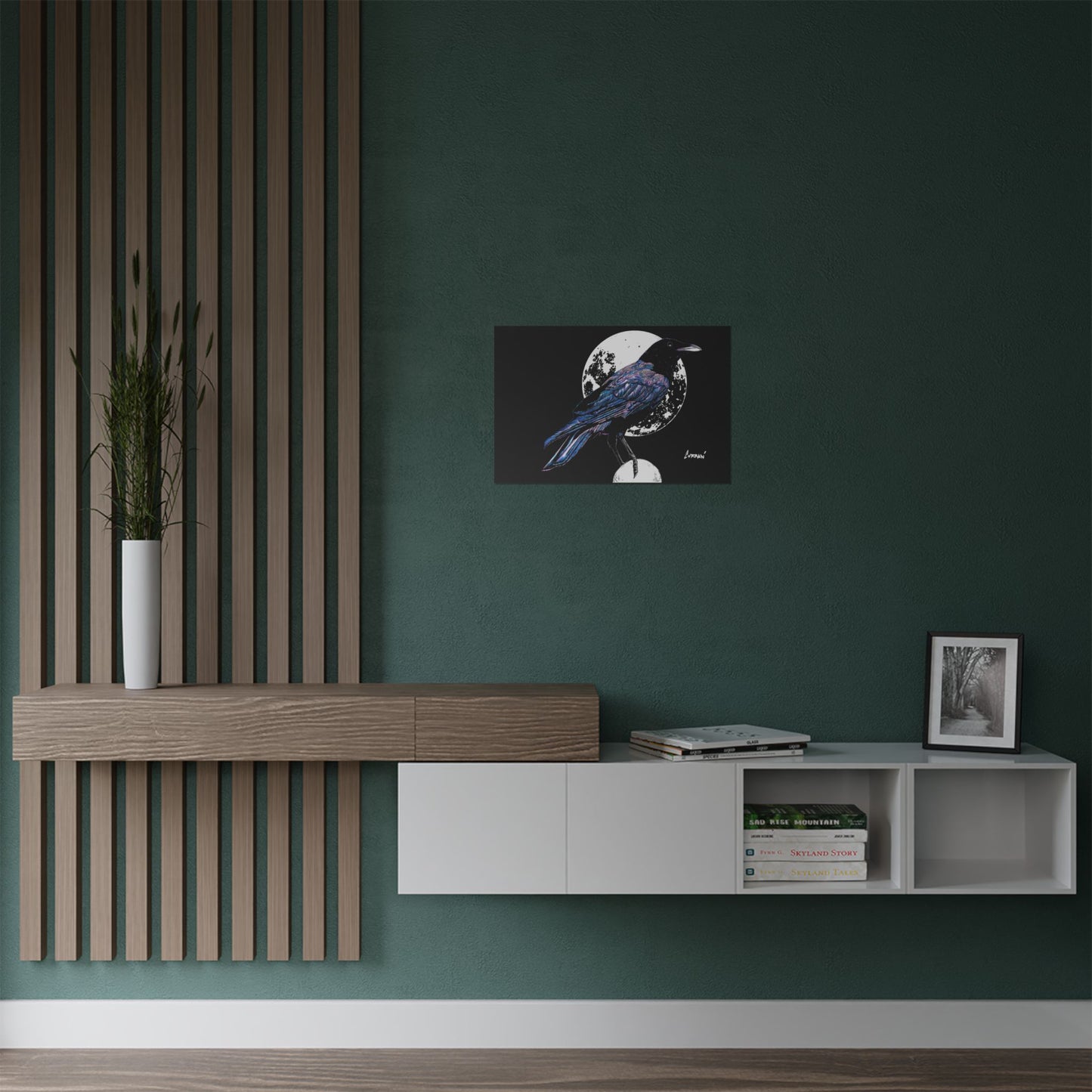Mystical Crow Satin Poster - 300gsm Art Print