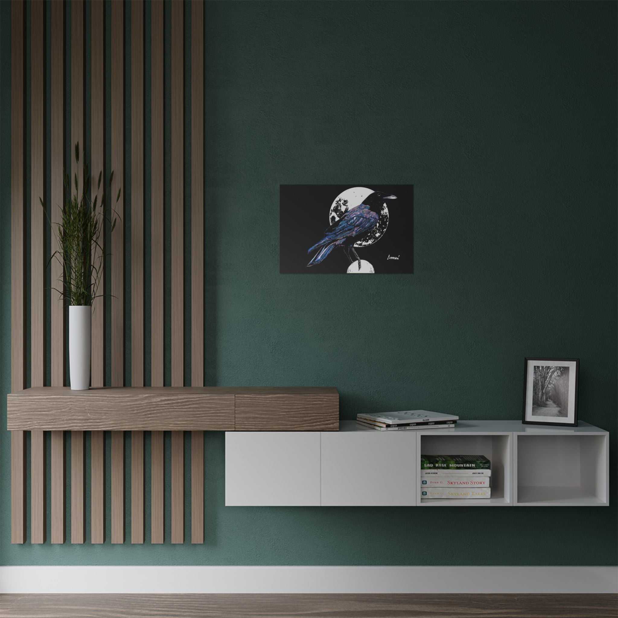 Mystical Crow Satin Poster - 300gsm Art Print