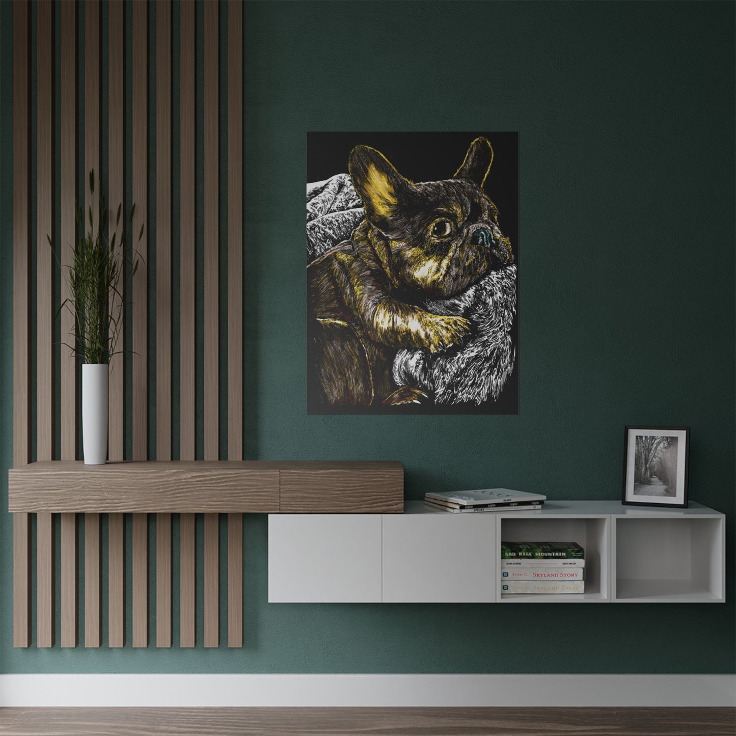 French Bulldog Satin Poster | Art Print for Dog Lovers