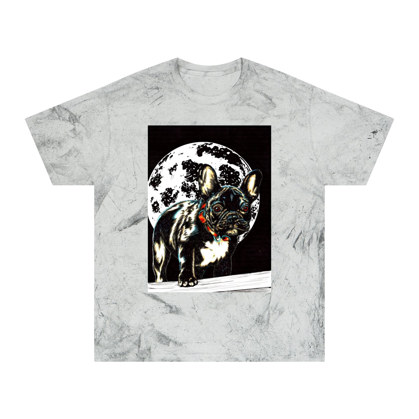 Color Blast French Bulldog T-Shirt | Unisex Moonlit Design