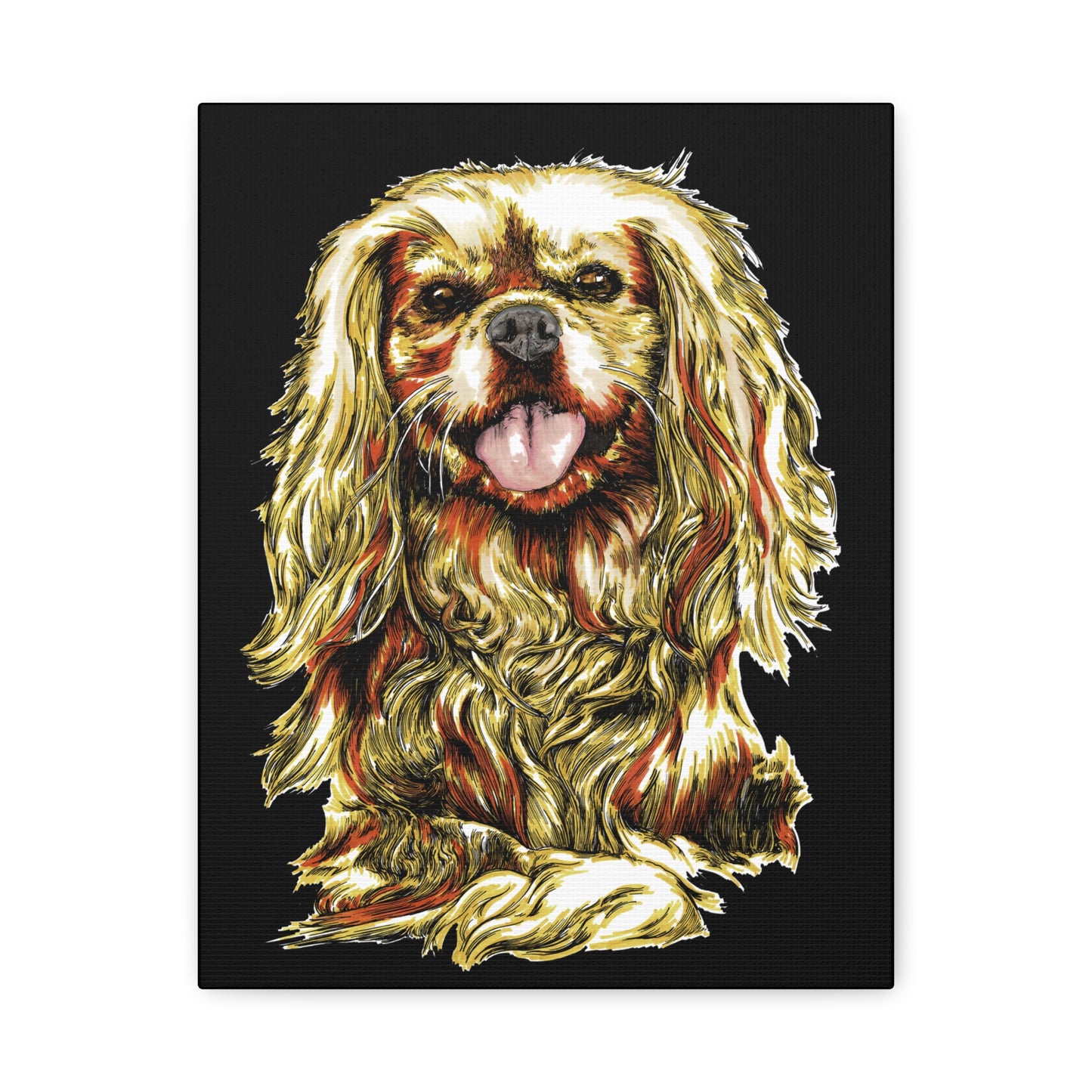 Cocker Spaniel Print, Hand-Drawn Dog Art