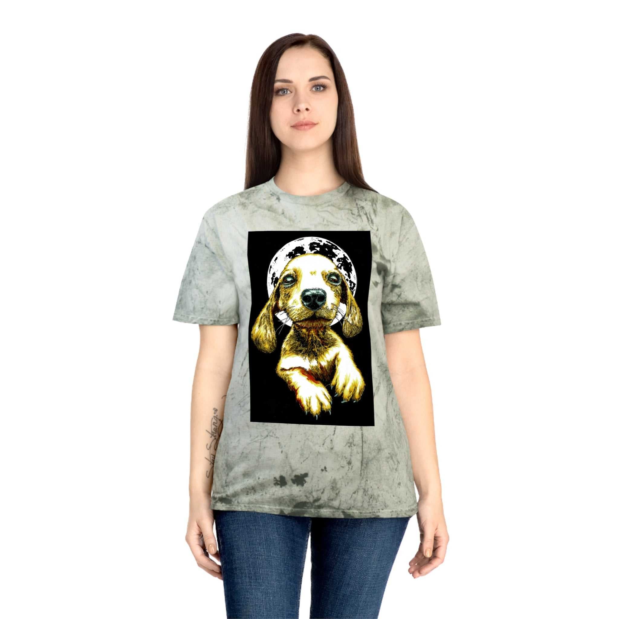 Unisex Color Blast Dog Graphic Pet Lover Tee