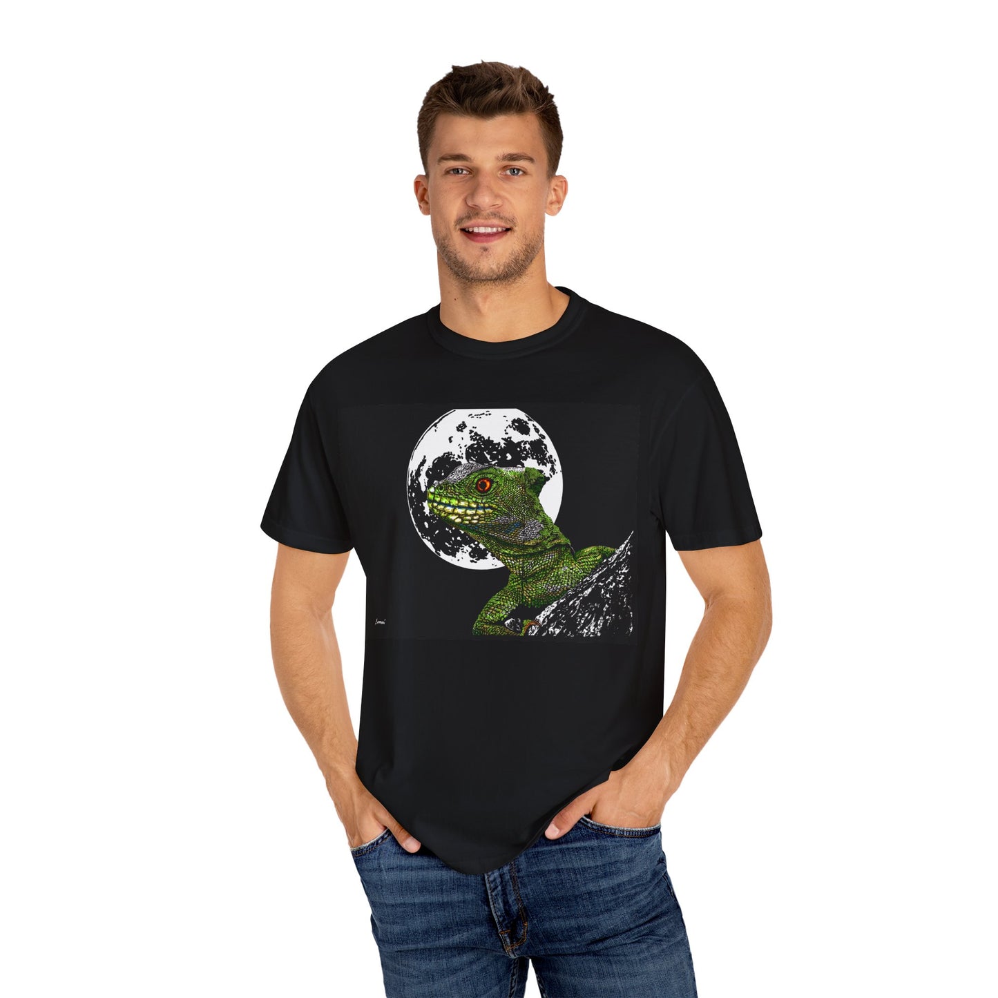 Moonlit Gecko Graphic Unisex T-Shirt