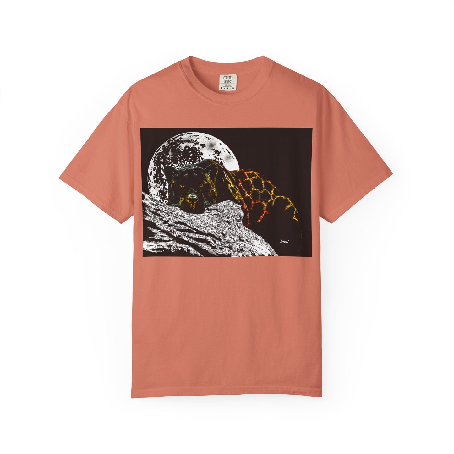 Moonlit Panther Unisex T-Shirt - Garment-Dyed Animal Tee