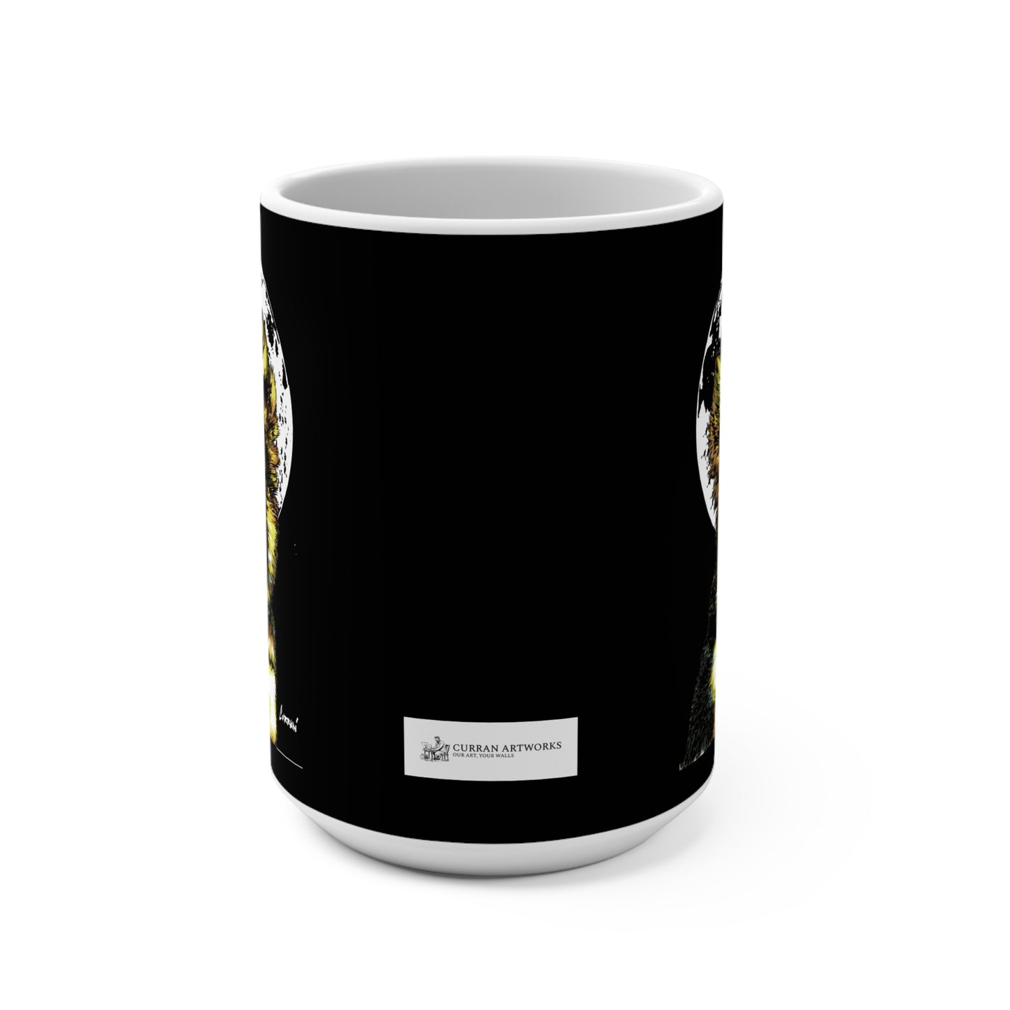 German Sheppard Puppy Mug - 15oz Ceramic Coffee Cup