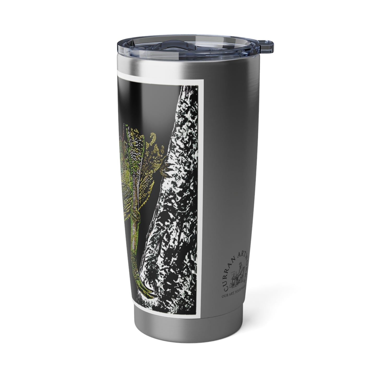 Chameleon 20oz Tumbler, depicting Original Hand Drawn Art